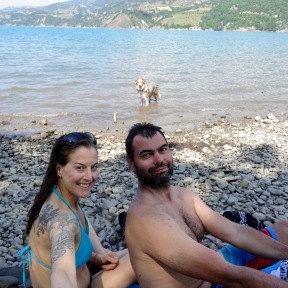 At lac de Serre-Poncon.